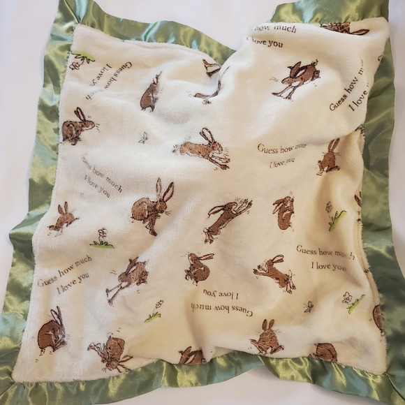 Guess How Much‎ I Love You Bunny Lovey To the Moon & Back Baby Security Blanket - Picture 6 of 7